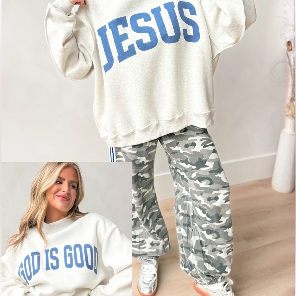 Bucketlist GOD IS GOOD reversible sweatshirt - Picture 4 of 11